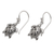 Sterling silver dangle earrings, 'Ancient Turtle' - Sterling Silver Sea Turtle Dangle Earrings from Bali (image 2c) thumbail
