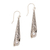 Cultured pearl dangle earrings, 'Balinese Trumpet in White' - White Cultured Pearl Cone Dangle Earrings from Bali thumbail