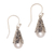 Cultured pearl dangle earrings, 'Little Trumpets in White' - White Cultured Pearl Dangle Earrings from Bali thumbail