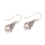 Cultured pearl dangle earrings, 'Little Trumpets in White' - White Cultured Pearl Dangle Earrings from Bali (image 2c) thumbail