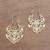 Vergoldete Ohrhänger – Kunsthandwerklich gefertigte Ohrhänger aus vergoldetem Messing aus Bali