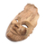Wood mask, 'Leaf Head' - Hand-Carved Hibiscus Wood Wall Mask from Indonesia (image 2b) thumbail