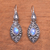 Rainbow moonstone dangle earrings, 'Precious Canoes' - Natural Rainbow Moonstone Dangle Earrings from Bali