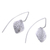 Sterling silver dangle earrings, 'Protected' - Modern Sterling Silver Dangle Earrings from Bali