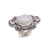 Rainbow moonstone and amethyst cocktail ring, 'Glimpse of Sukawati' - Rainbow Moonstone and Amethyst Cocktail Ring from Bali (image 2d) thumbail