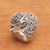 Men's blue topaz ring, 'Falcon's Gaze' - Men's Blue Topaz Bird Ring Crafted in Bali (image 2) thumbail