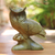 Wood sculpture, 'Focused Owl' - Hand-Carved Hibiscus Wood Sculpture of a Focused Owl (image 2) thumbail