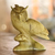Wood sculpture, 'Focused Owl' - Hand-Carved Hibiscus Wood Sculpture of a Focused Owl (image 2b) thumbail
