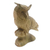 Wood sculpture, 'Focused Owl' - Hand-Carved Hibiscus Wood Sculpture of a Focused Owl (image 2c) thumbail