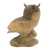 Wood sculpture, 'Focused Owl' - Hand-Carved Hibiscus Wood Sculpture of a Focused Owl (image 2e) thumbail