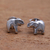 Pendientes de plata de ley - Pendientes de elefante de plata de ley de Bali