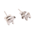 Sterling silver stud earrings, 'Mini Elephants' - Sterling Silver Elephant Stud Earrings from Bali