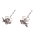 Sterling silver stud earrings, 'Sanur Fish' - Sterling Silver Fish Stud Earrings from Bali (image 2c) thumbail