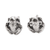 Sterling silver stud earrings, 'Sukawati Frog' - Sterling Silver Frog Stud Earrings from Bali