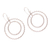 Sterling silver dangle earrings, 'Twin Hoops' - Circular Sterling Silver Dangle Earrings Crafted in Bali