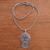 Sterling silver pendant necklace, 'Kintamani Contour' - Modern Sterling Silver Pendant Necklace Crafted in Bali (image 2b) thumbail