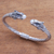 Cultured pearl cuff bracelet, 'Elephant Glow' - Cultured Pearl Elephant Cuff Bracelet from Bali (image 2) thumbail