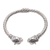 Cultured pearl cuff bracelet, 'Elephant Glow' - Cultured Pearl Elephant Cuff Bracelet from Bali thumbail