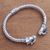 Cultured pearl cuff bracelet, 'Elephant Glow' - Cultured Pearl Elephant Cuff Bracelet from Bali (image 2c) thumbail