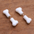 Bone stud earrings, 'Magic Bones' - Hand-Carved Bone Stud Earrings from Bali (image 2) thumbail