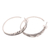Sterling silver half-hoop earrings, 'Lovely Textures' - Patterned Sterling Silver Half-Hoop Earrings from Bali
