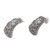 Sterling silver drop earrings, 'Prosperous Beauty' - Combination Finish Sterling Silver Drop Earrings from Bali (image 2d) thumbail