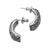 Sterling silver drop earrings, 'Prosperous Beauty' - Combination Finish Sterling Silver Drop Earrings from Bali (image 2e) thumbail