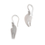 Sterling silver dangle earrings, 'Hammered Doves' - Hammered Finish Sterling Silver Dove Earrings from Bali