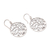 Sterling silver dangle earrings, 'Youthful Leaves' - Leaf Motif Sterling Silver Dangle Earrings from Bali