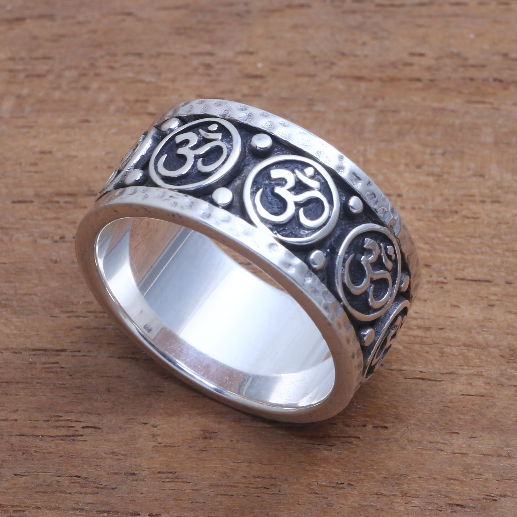 Sterling Silver Bali Design Ring 11mm 