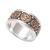 Men's sterling silver and brass band ring, 'Blessed Omkara' - Men's Sterling Silver and Brass Om Band Ring from Bali (image 2d) thumbail