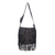 Leather shoulder bag, 'Black Java Stars' - Constellation Motif Leather Shoulder Bag in Black from Bali thumbail