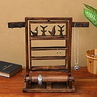 Featured review for Wood jewelry stand, Serene Forest in Dark Brown