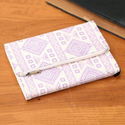 Cotton journal, 'Lovely Geometry' - Geometric Print Cotton Journal from Java