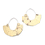 Brass hoop earrings, 'Modern Bali' - Modern Brass Hoop Earrings from Bali (image 2a) thumbail
