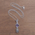Gold accented amethyst pendant necklace, 'Padi Glisten' - Gold Accented Amethyst Pendant Necklace from Bali