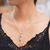 Gold accented amethyst pendant necklace, 'Padi Glisten' - Gold Accented Amethyst Pendant Necklace from Bali (image 2j) thumbail