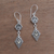 Citrine dangle earrings, 'Dusk Charm' - Citrine Dangle Earrings from Bali