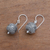 Sterling silver dangle earrings, 'Sky Lanterns' - Dot Motif Sterling Silver Dangle Earrings from Bali (image 2c) thumbail