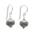 Sterling silver dangle earrings, 'Sanur Lanterns' - Dot Motif Sterling Silver Dangle Earrings from Bali thumbail