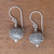 Sterling silver dangle earrings, 'Sanur Lanterns' - Dot Motif Sterling Silver Dangle Earrings from Bali
