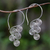 Sterling silver drop earrings, 'Stylized Clouds' - Spiral Motif Sterling Silver Drop Earrings from Bali (image 2) thumbail