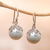 Cultured pearl dangle earrings, 'Goddess Fruit' - Cultured Pearl Dangle Earrings Crafted in Bali thumbail