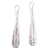 Sterling silver dangle earrings, 'Teardrop Weave' - Weave Motif Sterling Silver Dangle Earrings from Bali