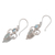 Blue topaz dangle earrings, 'Kind Goddess' - Swirl Motif Blue Topaz Dangle Earrings from Bali