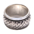 Sterling silver spinner ring, 'Spinning Weave' - Handmade Sterling Silver Spinner Ring from Bali (image 2d) thumbail