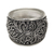 Sterling silver band ring, 'Garden of Bali' - Handcrafted Sterling Silver Band Ring from Bali