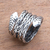 Sterling silver wrap ring, 'Bali Viper' - Sterling Silver Snake Wrap Ring from Bali (image 2b) thumbail