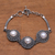 Cultured pearl pendant bracelet, 'Triple Light' - Cultured Pearl Pendant Bracelet from Bali thumbail