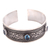 Blue topaz cuff bracelet, 'Bali Texture' - Patterned Blue Topaz Cuff Bracelet from Bali